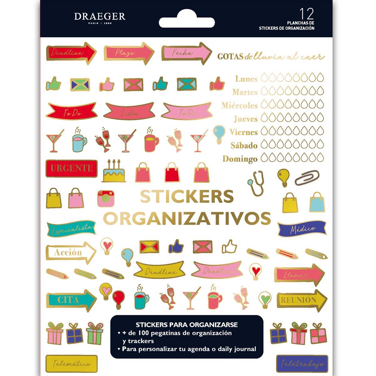 Stickers Organizativos Rojos 1