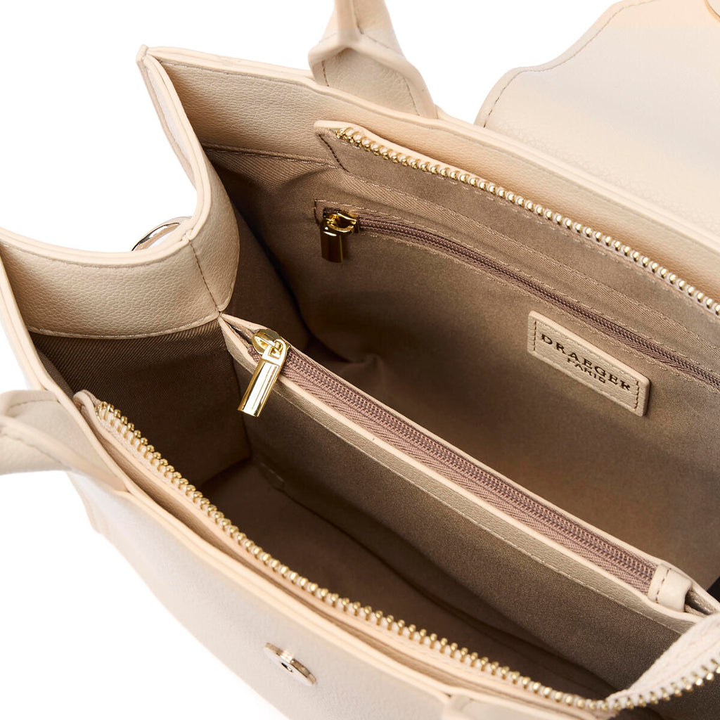 Bolso shopper pequeño Camille Marfil 4