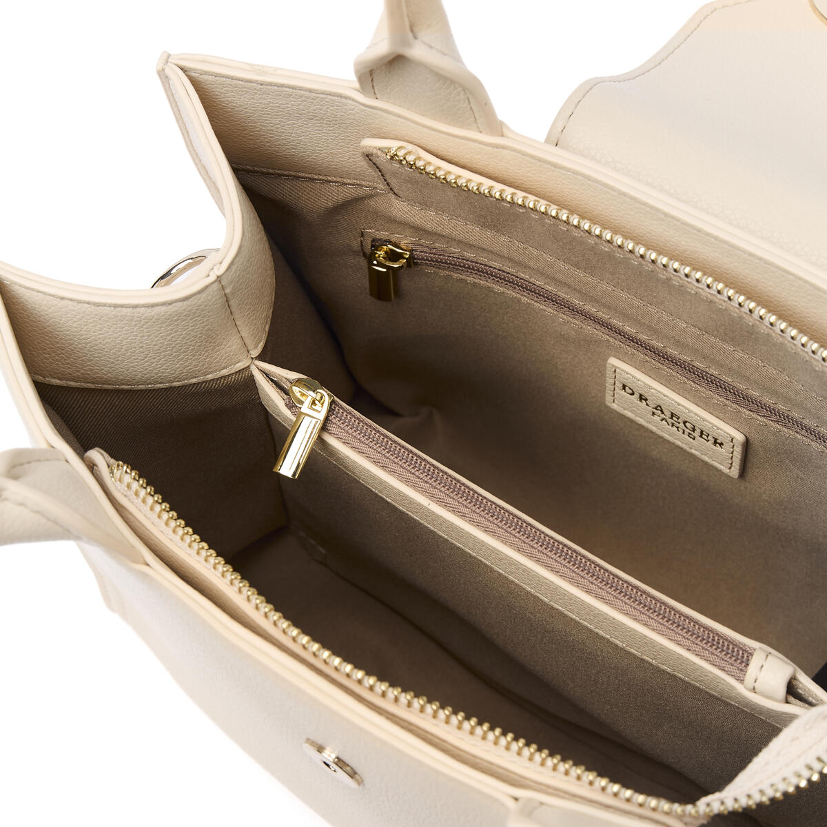 Bolso shopper pequeño Camille Marfil 4