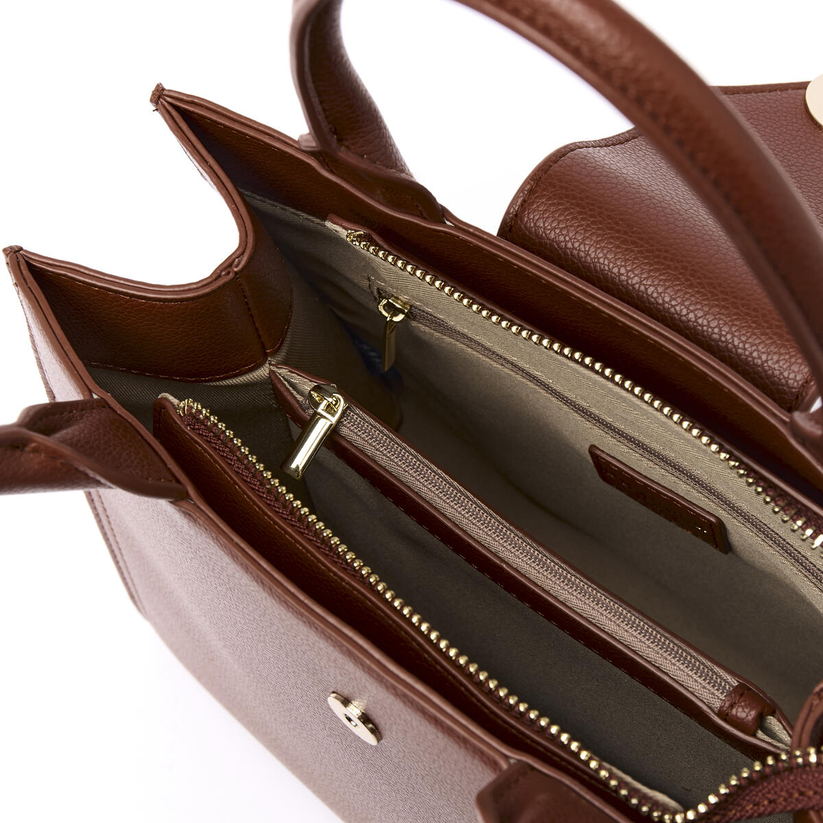 Bolso shopper pequeño Camille Coñac 4