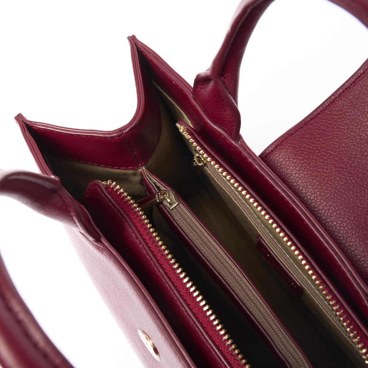 Bolso shopper pequeño Camille Cereza 4