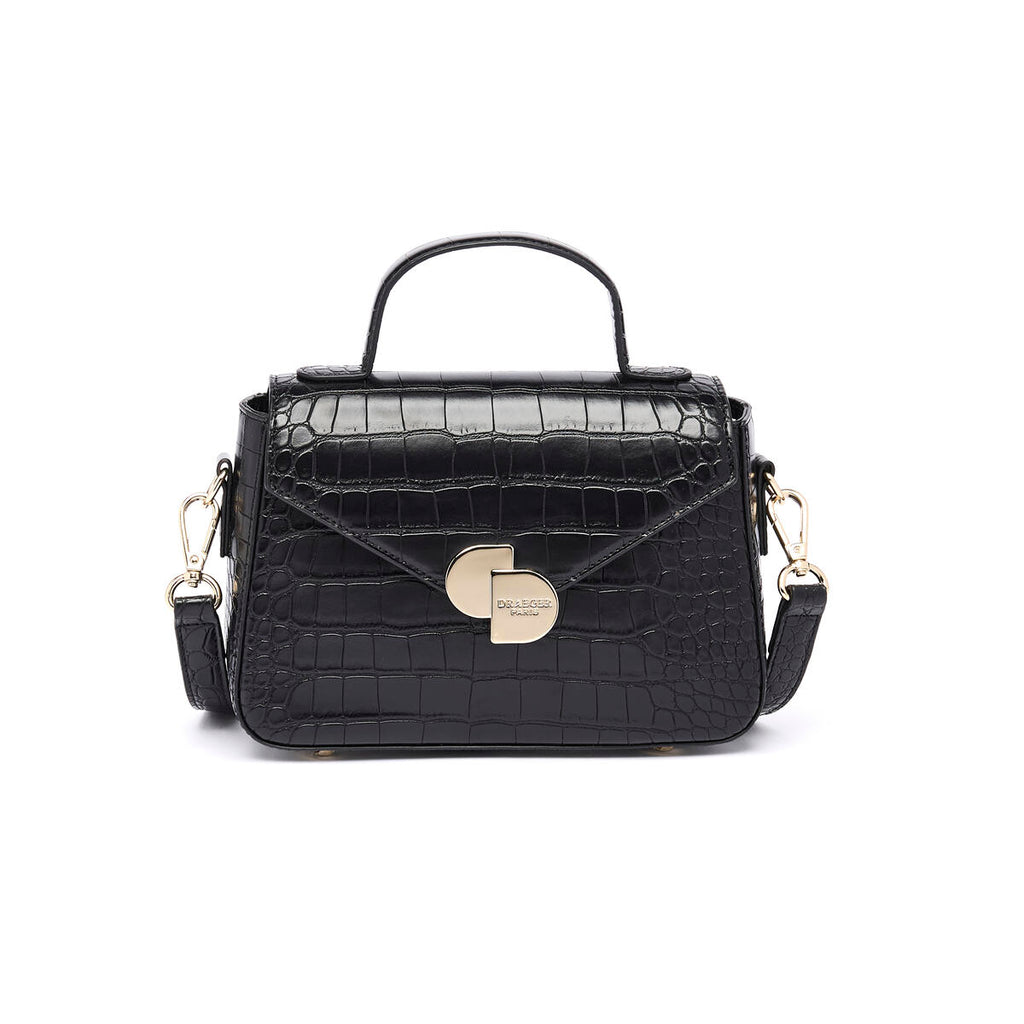 Bolso Camille Croco Negro 1