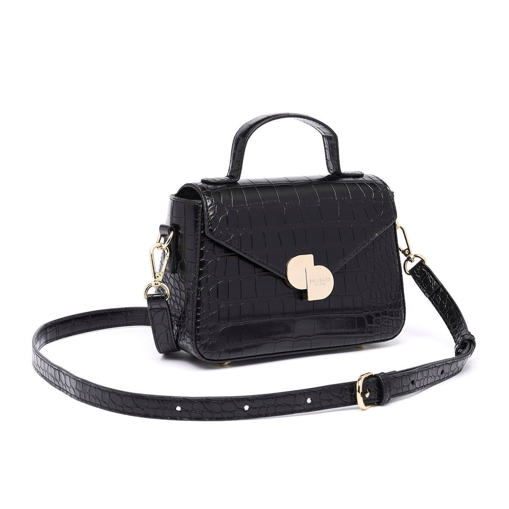 Bolso Camille Croco Negro 2