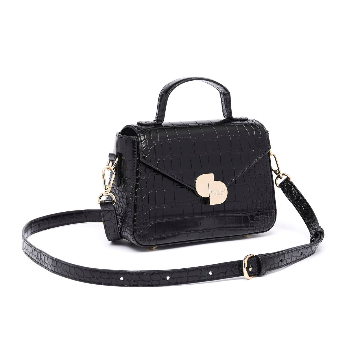 Bolso Camille Croco Negro 2