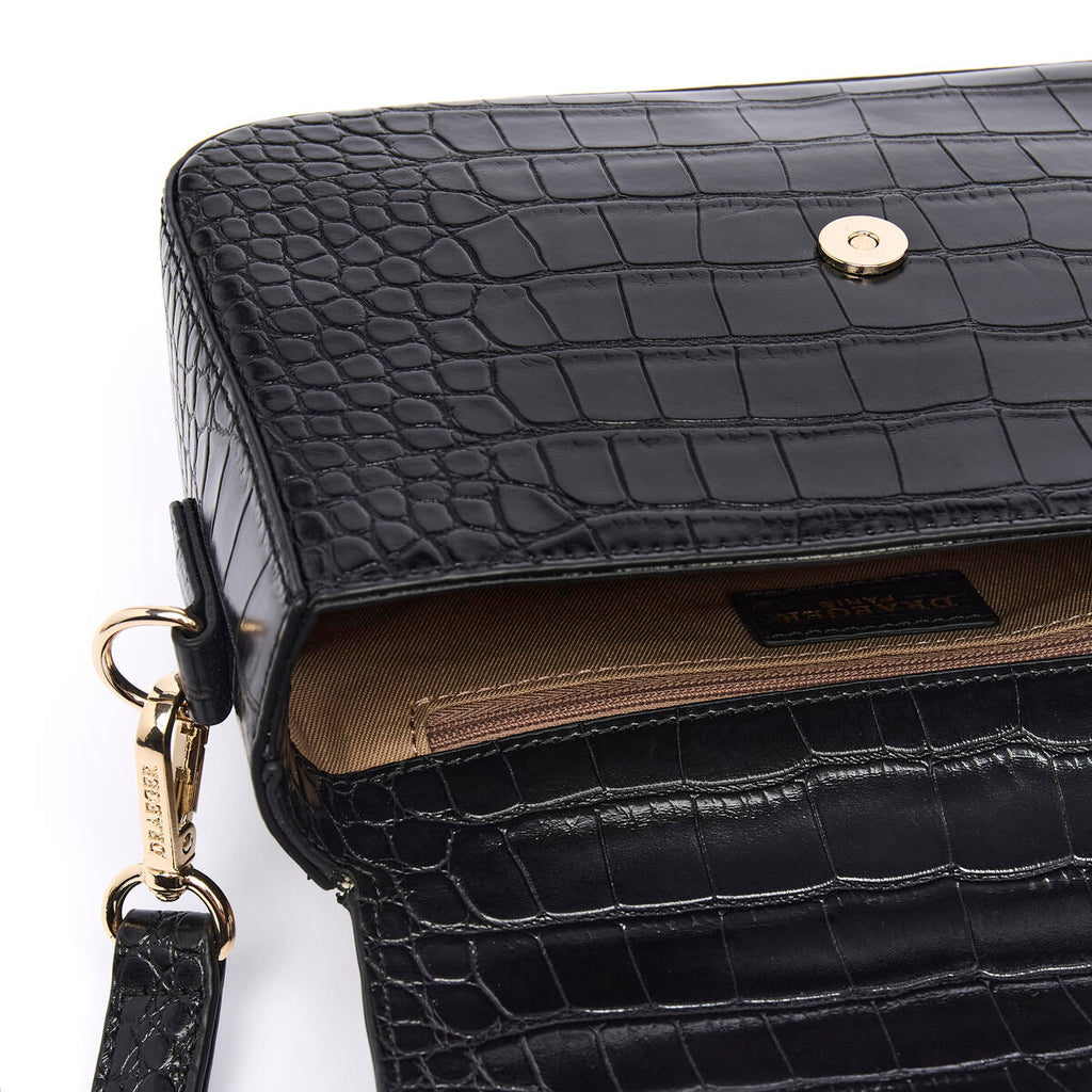 Bolso Camille Croco Negro 4