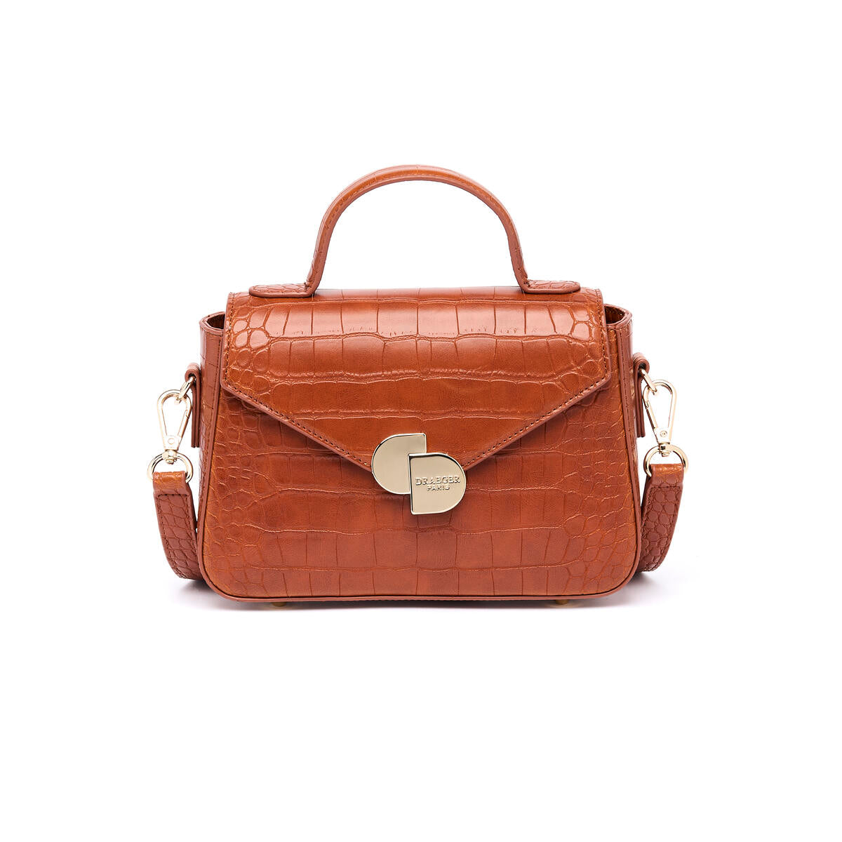 Bolso Camille Croco Coñac 1