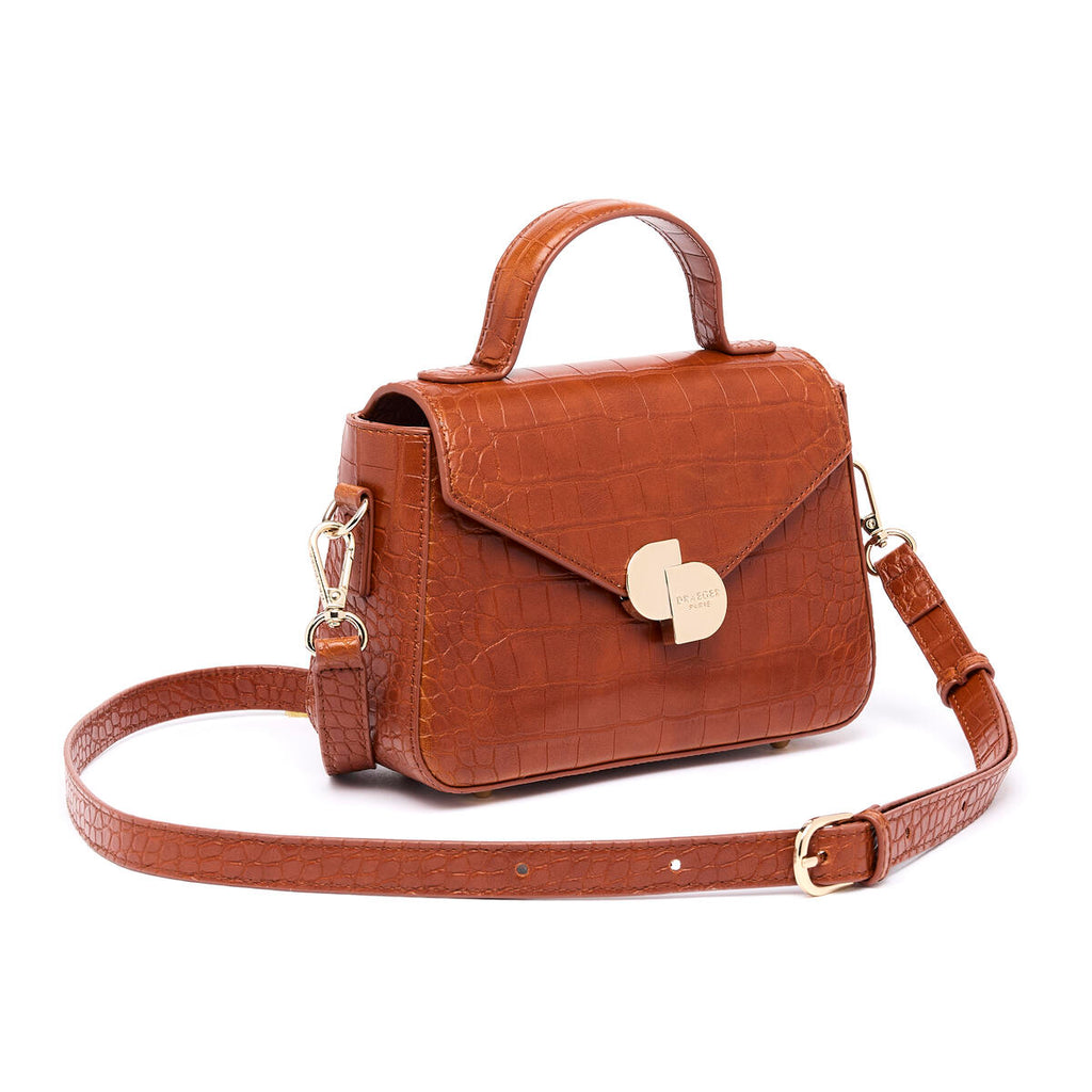 Bolso Camille Croco Coñac 2