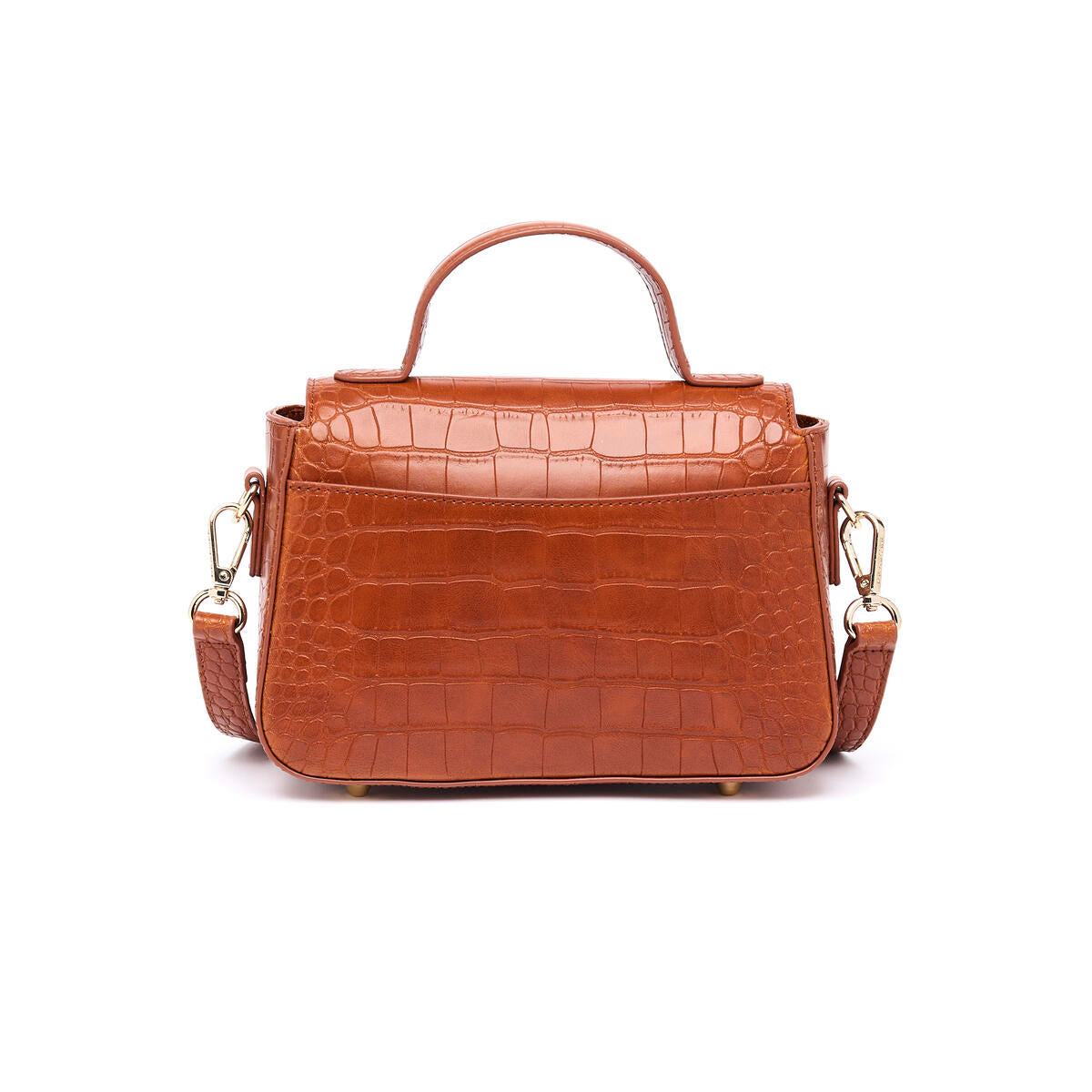 Bolso Camille Croco Coñac 3