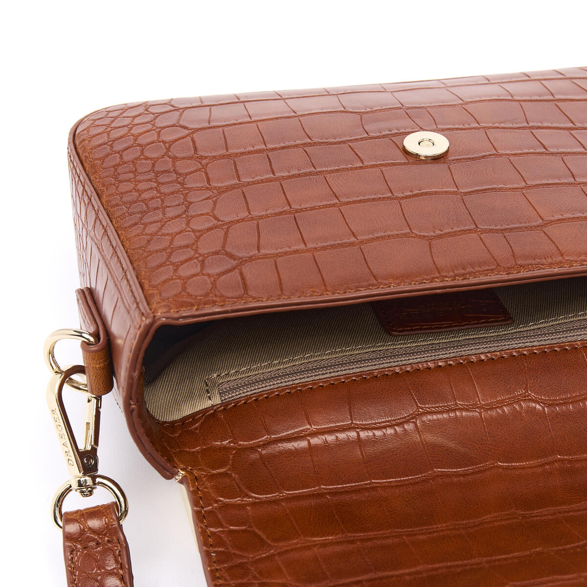 Bolso Camille Croco Coñac 4