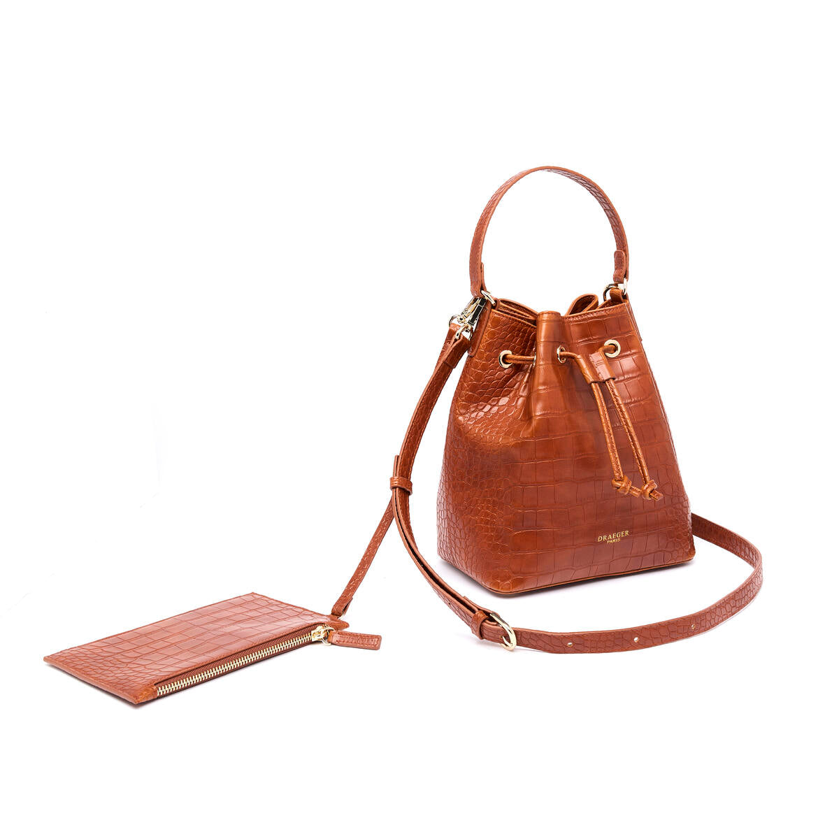 Bolso Bucket Anna Croco Coñac 2
