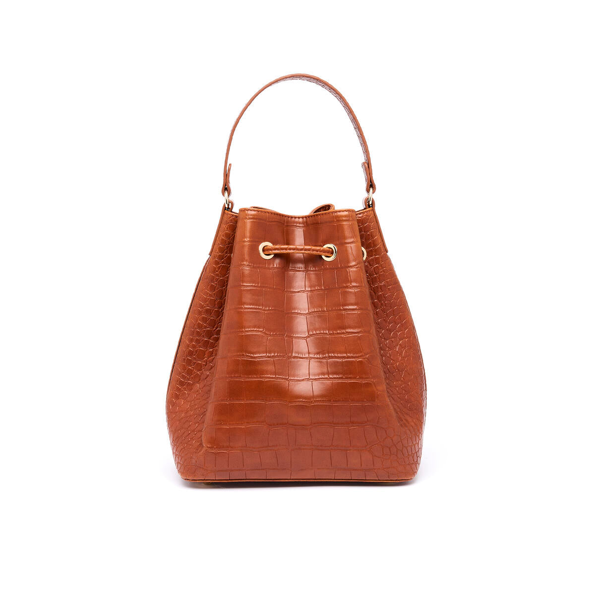 Bolso Bucket Anna Croco Coñac 3