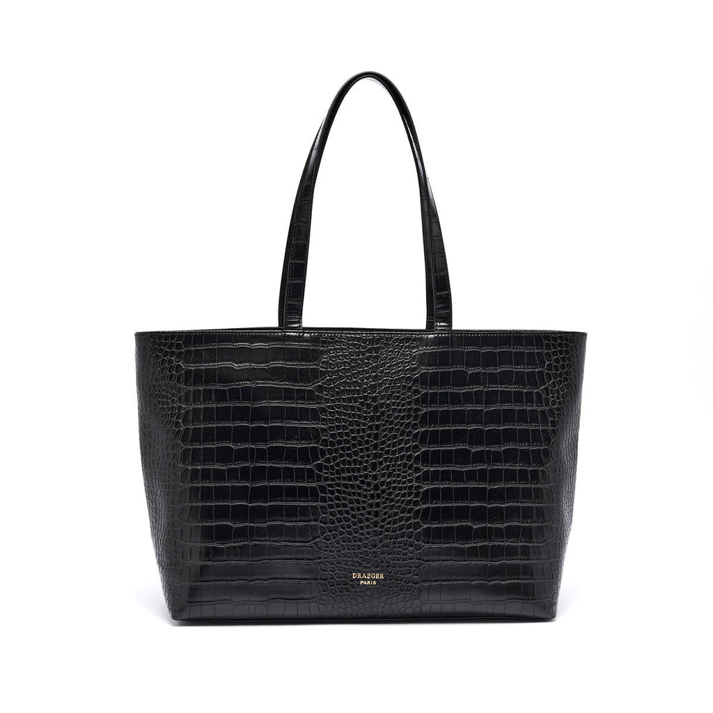 Bolso shopper Croco Negro 1