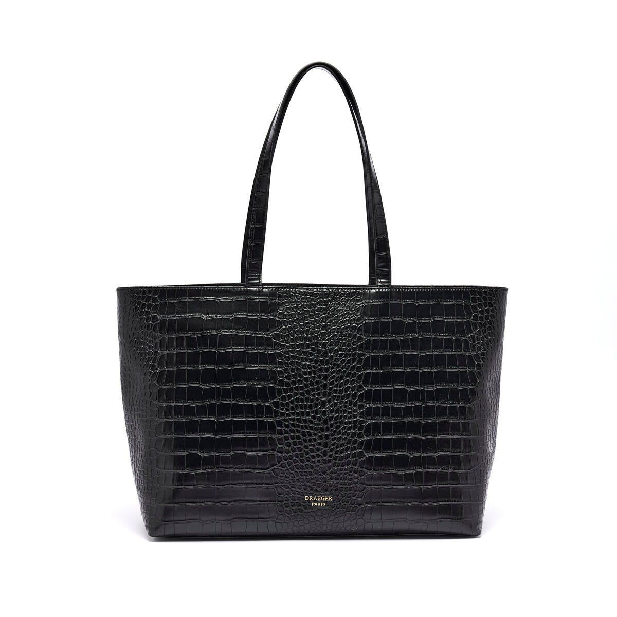 Bolso shopper Croco Negro 1