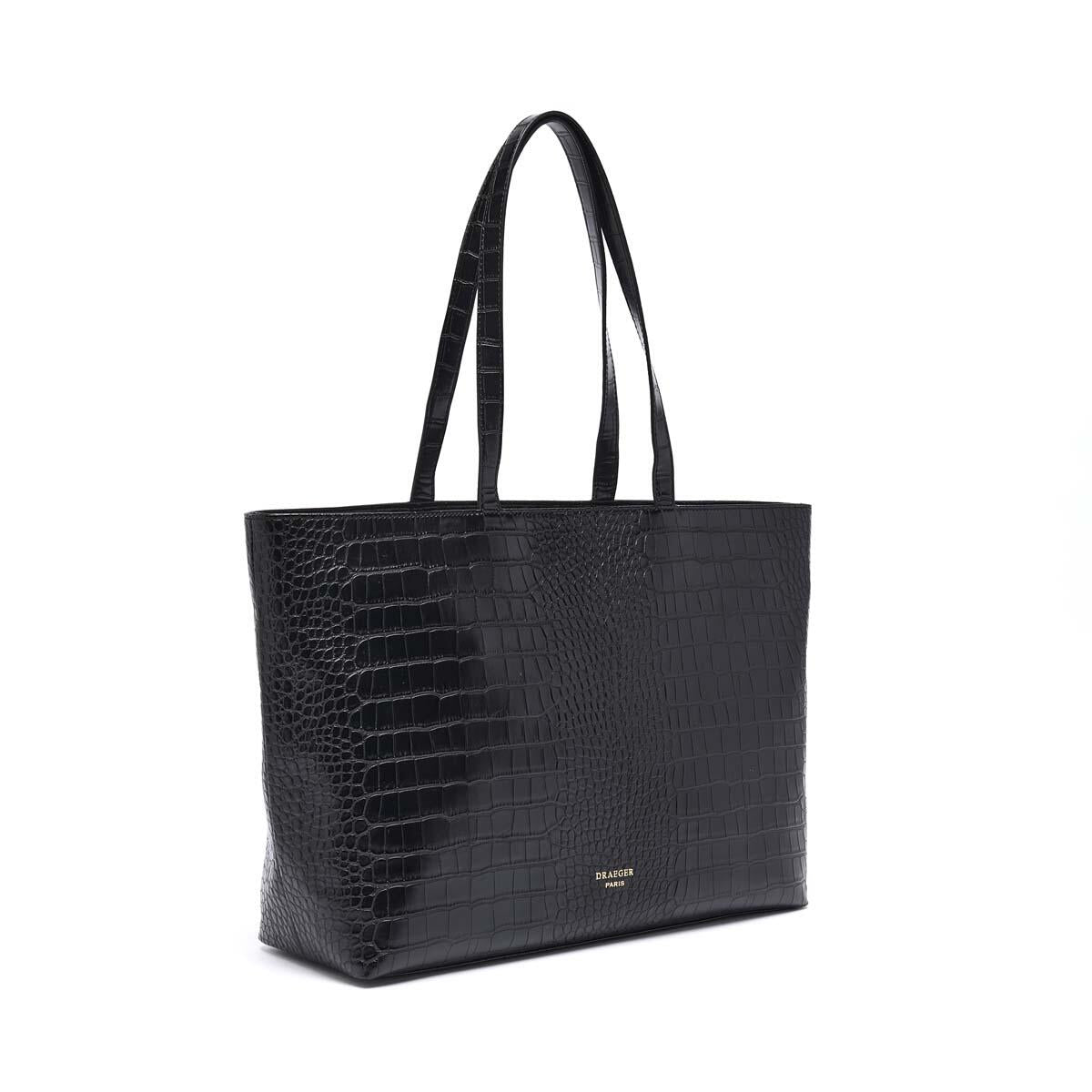 Bolso shopper Croco Negro 2