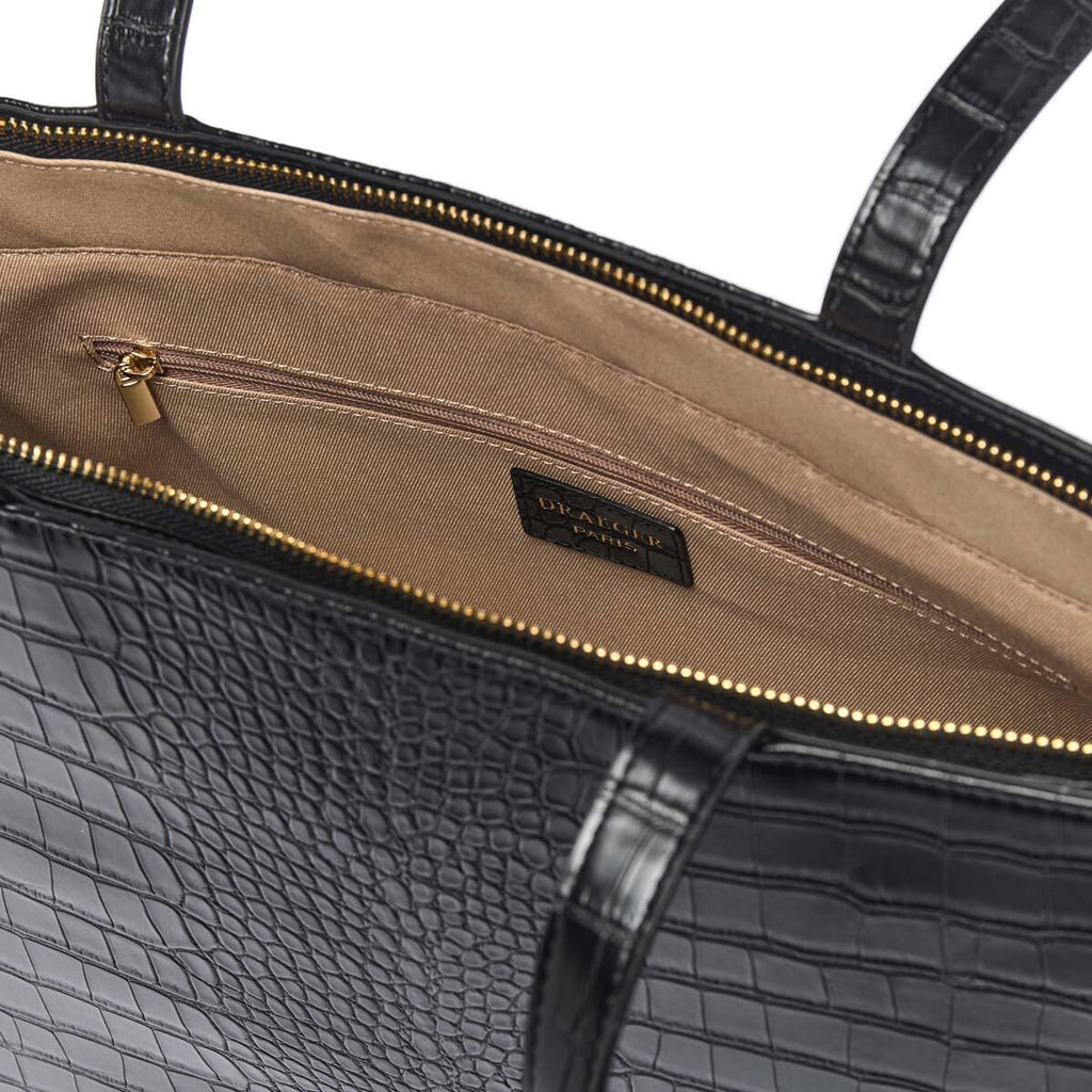 Bolso shopper Croco Negro 3