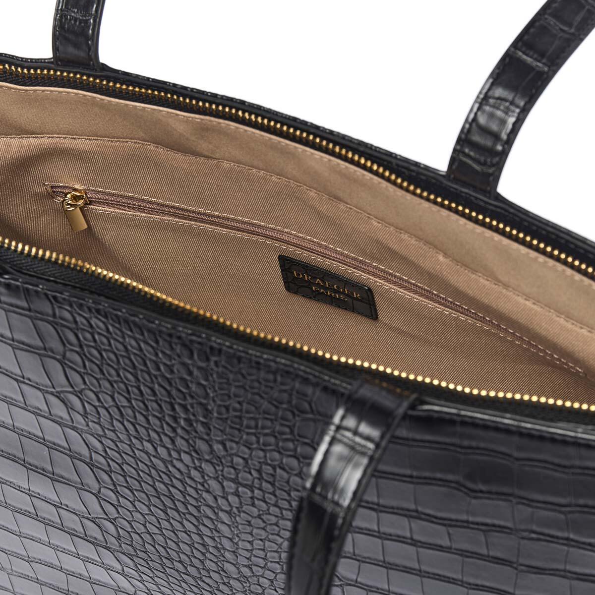 Bolso shopper Croco Negro 3