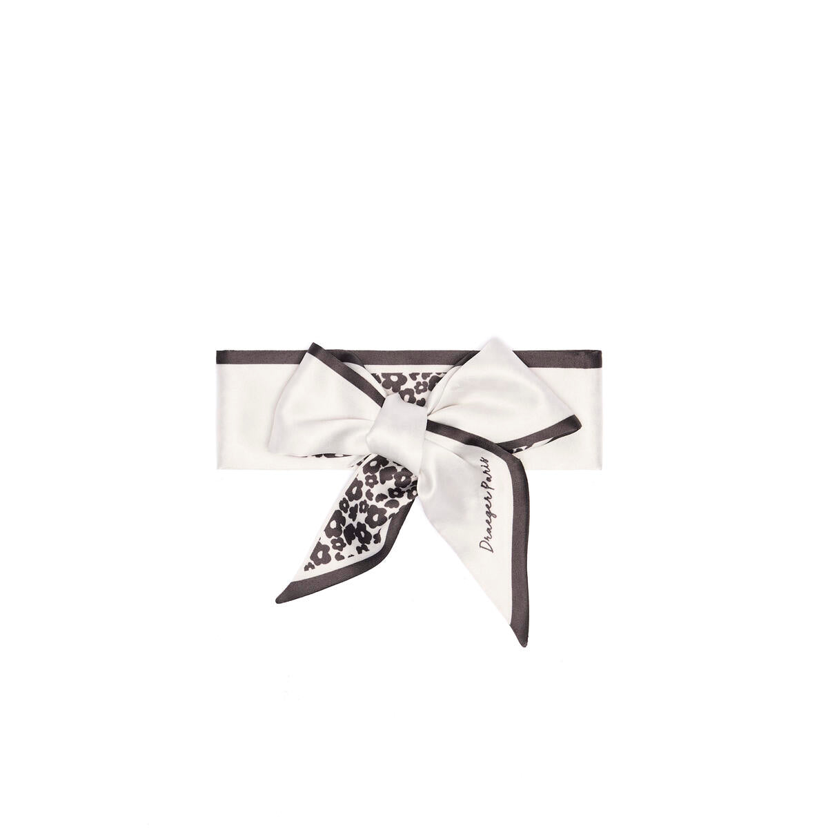 Collar de cuello chic Flores negro 2