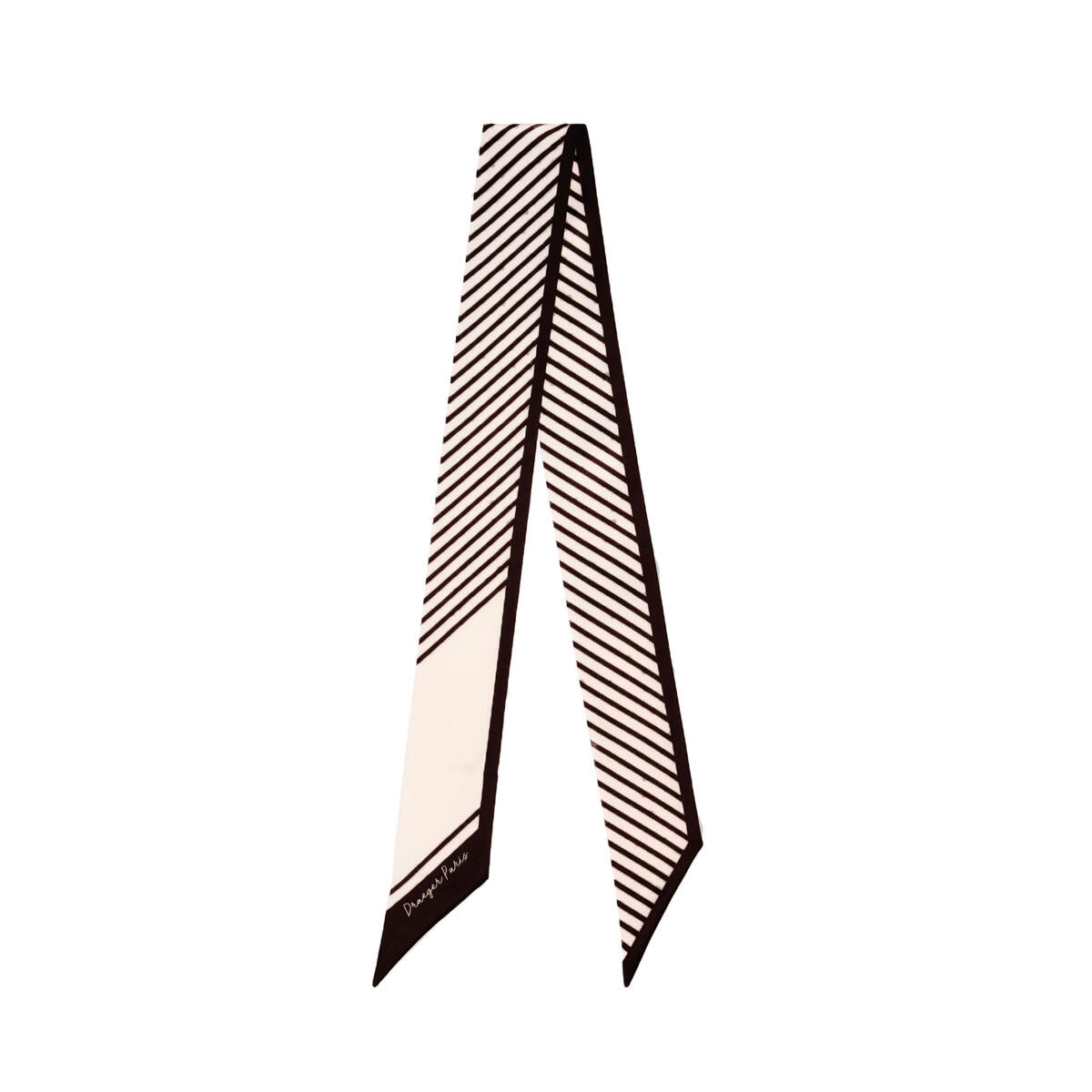 Collar de cuello chic Rayas negro 1