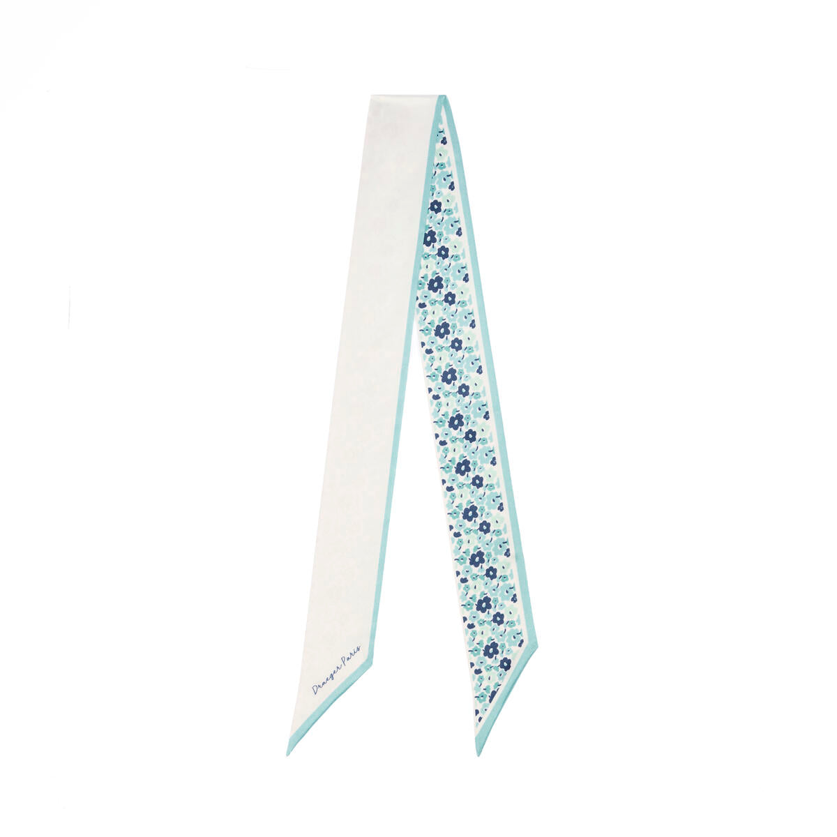 Collar de cuello chic Flores azul 1