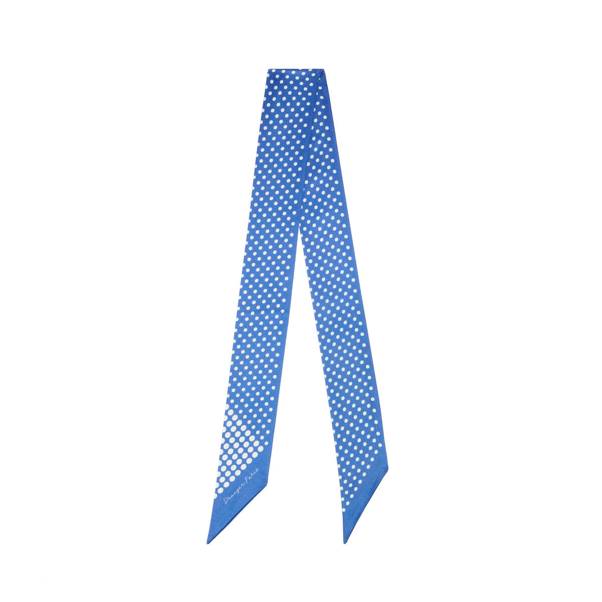Collar de cuello chic Lunares azul 1