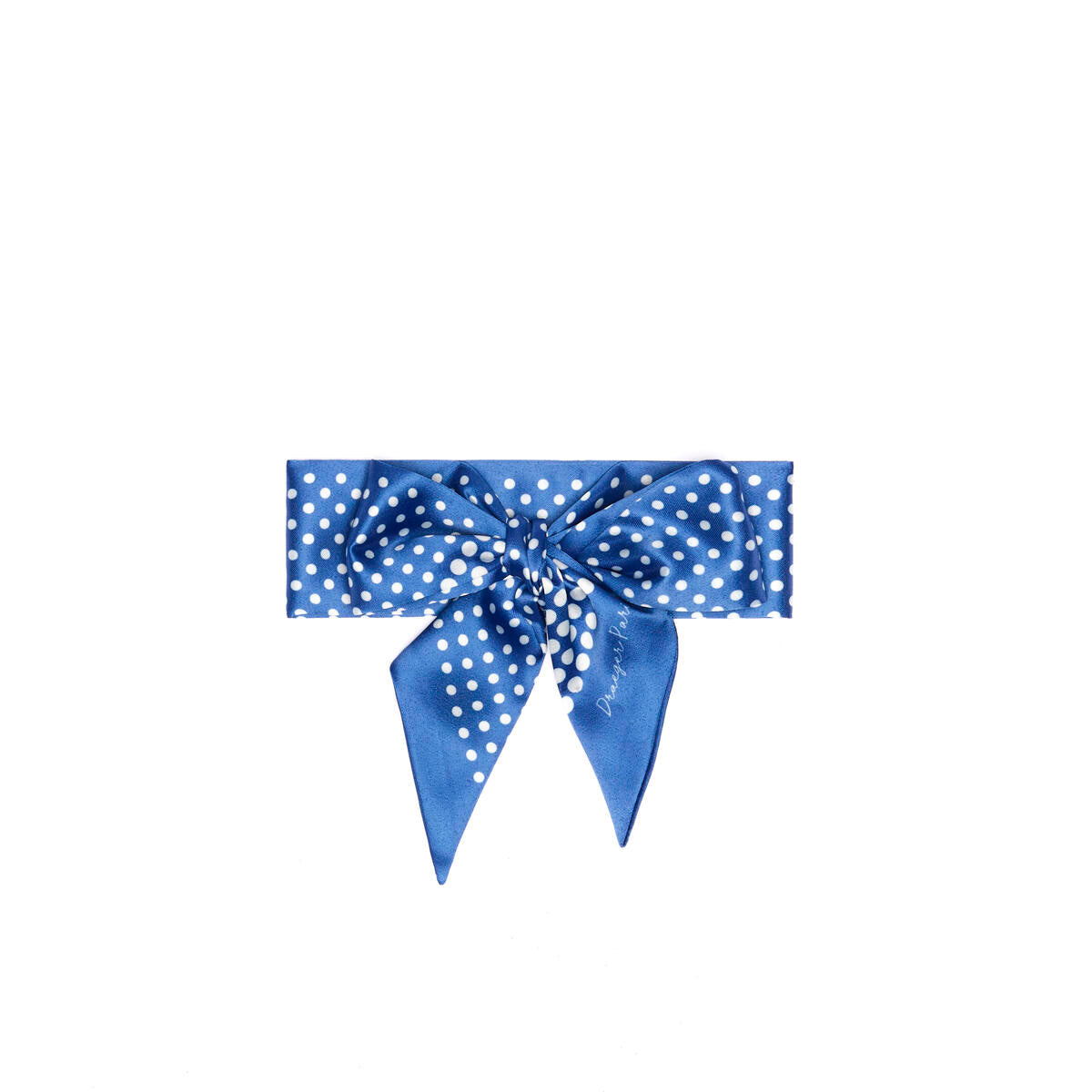 Collar de cuello chic Lunares azul 2