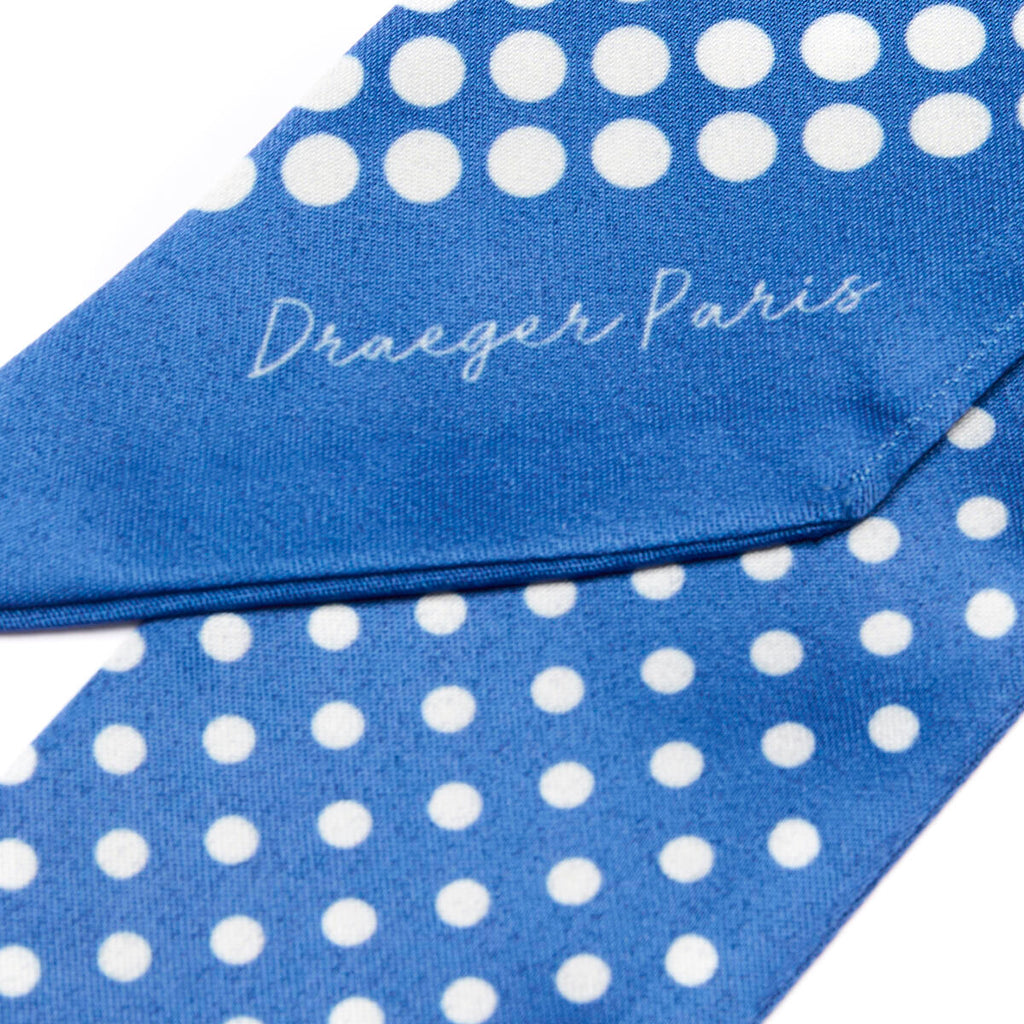 Collar de cuello chic Lunares azul 3