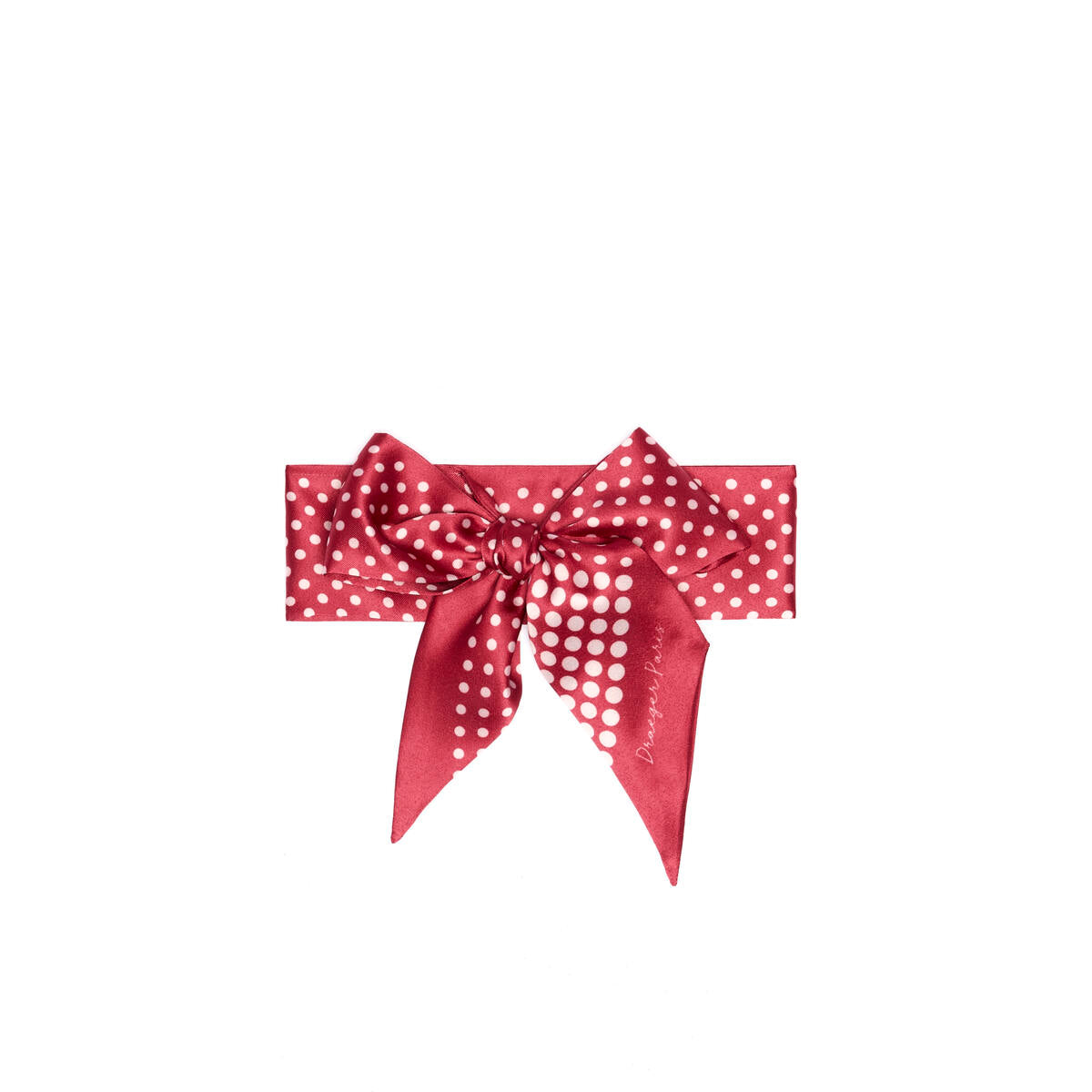 Collar de cuello chic Lunares rojo 2