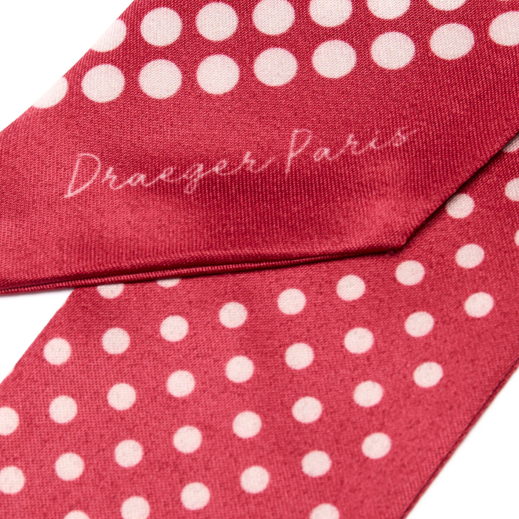 Collar de cuello chic Lunares rojo 3