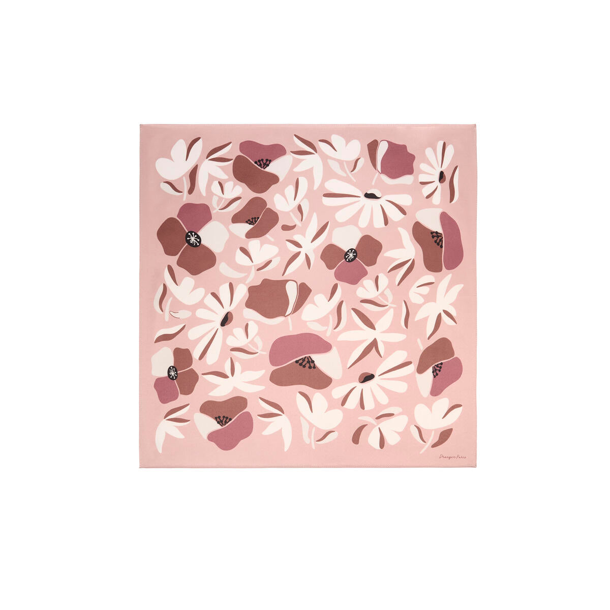 Cuadrado Chic Flores nude 1