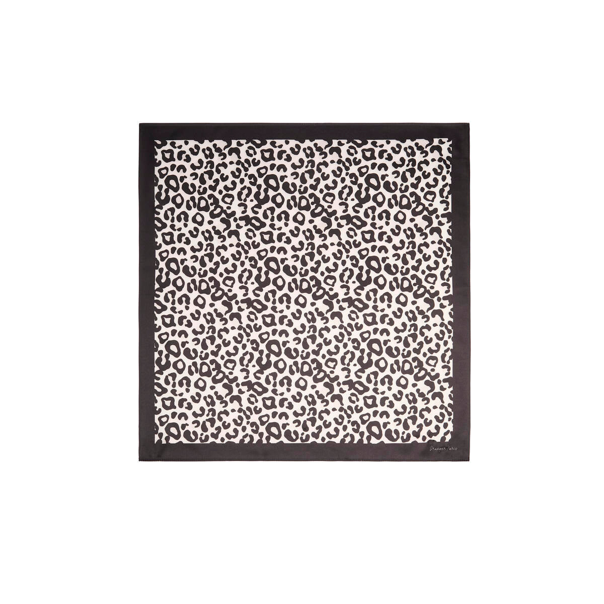 Cuadrado Chic Leopardo negro 1