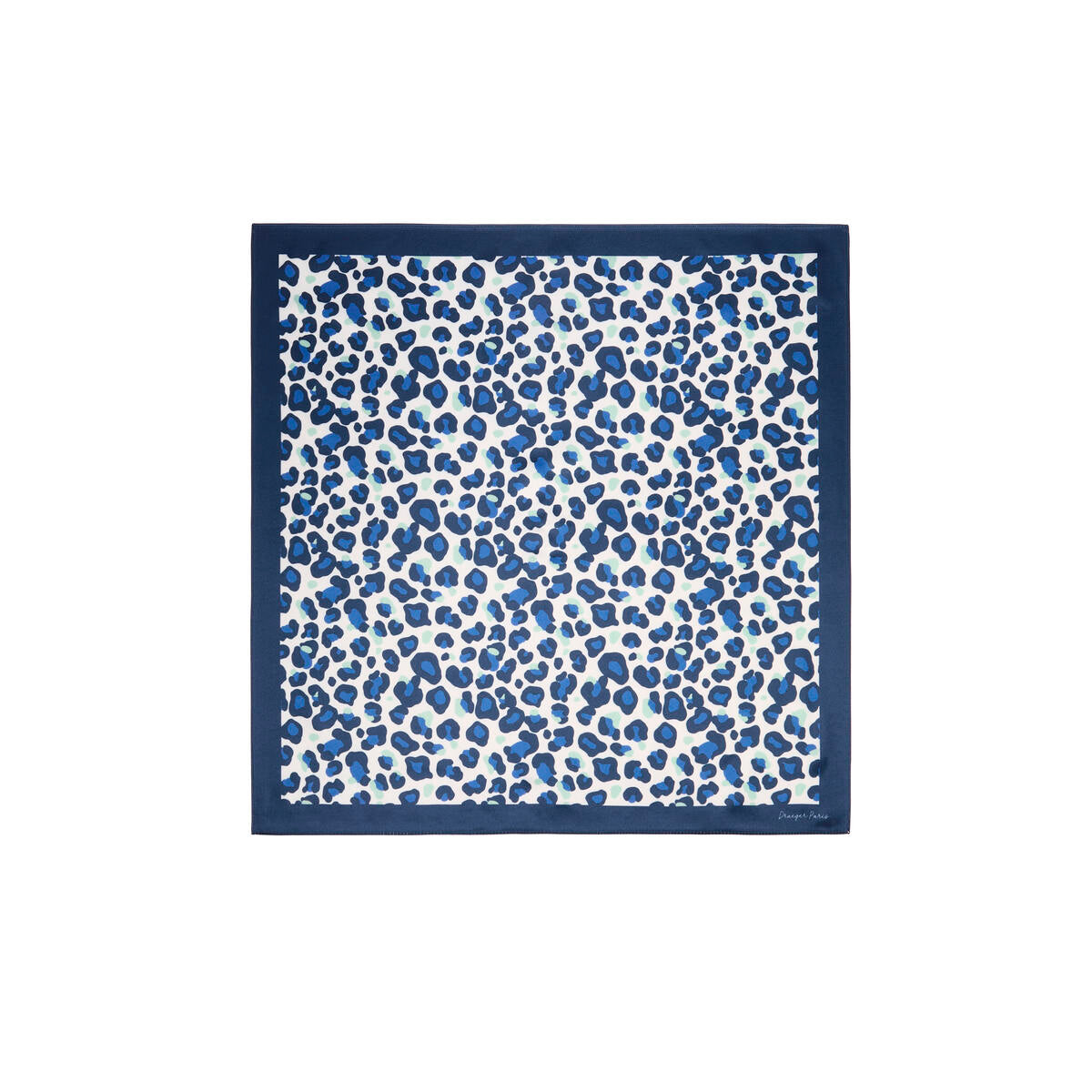 Cuadrado Chic Leopardo azul 1