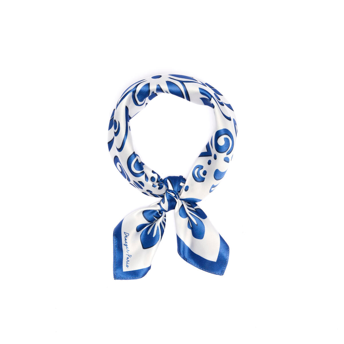 Cuadrado Chic Arabesco azul 2