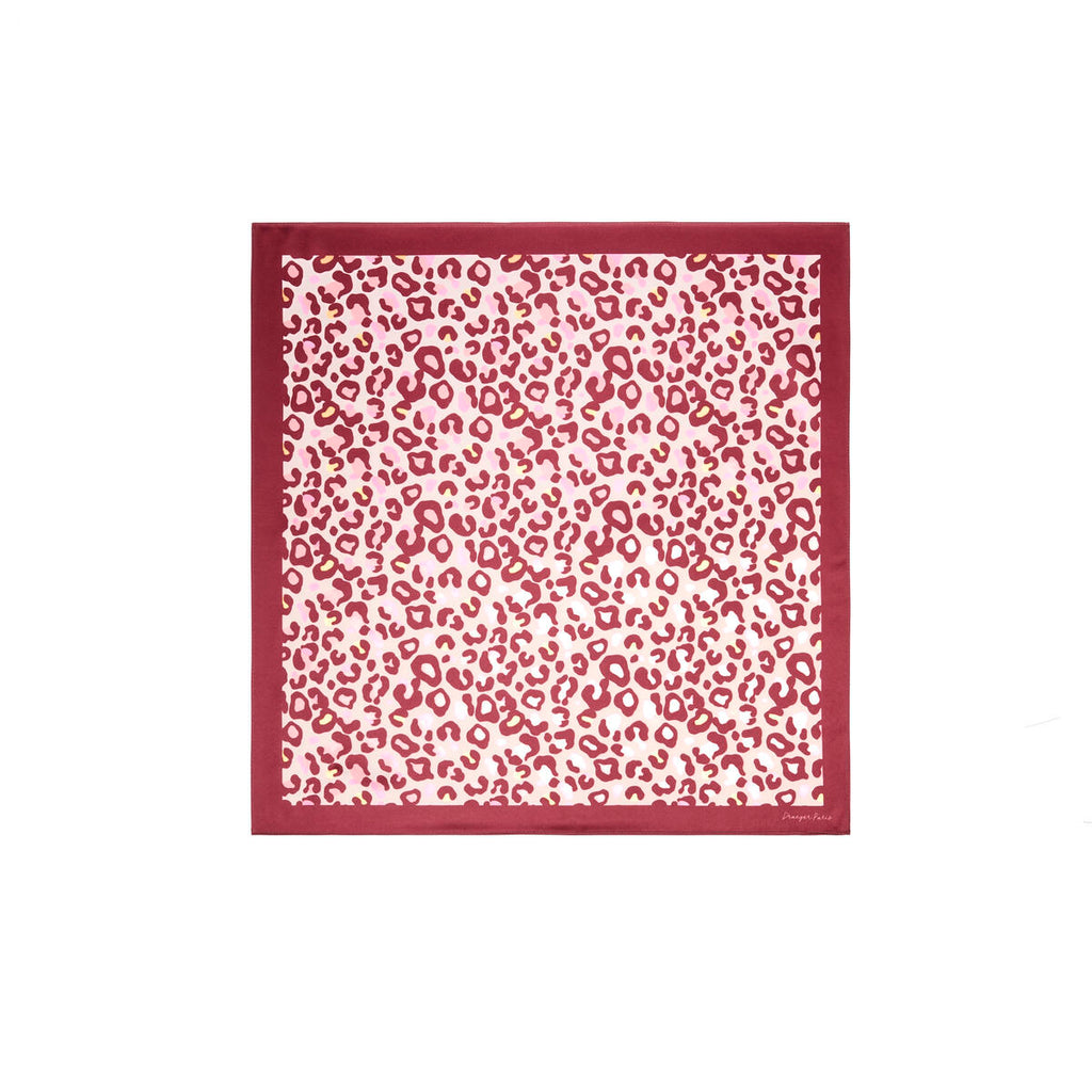 Cuadrado Chic Leopardo rojo 1