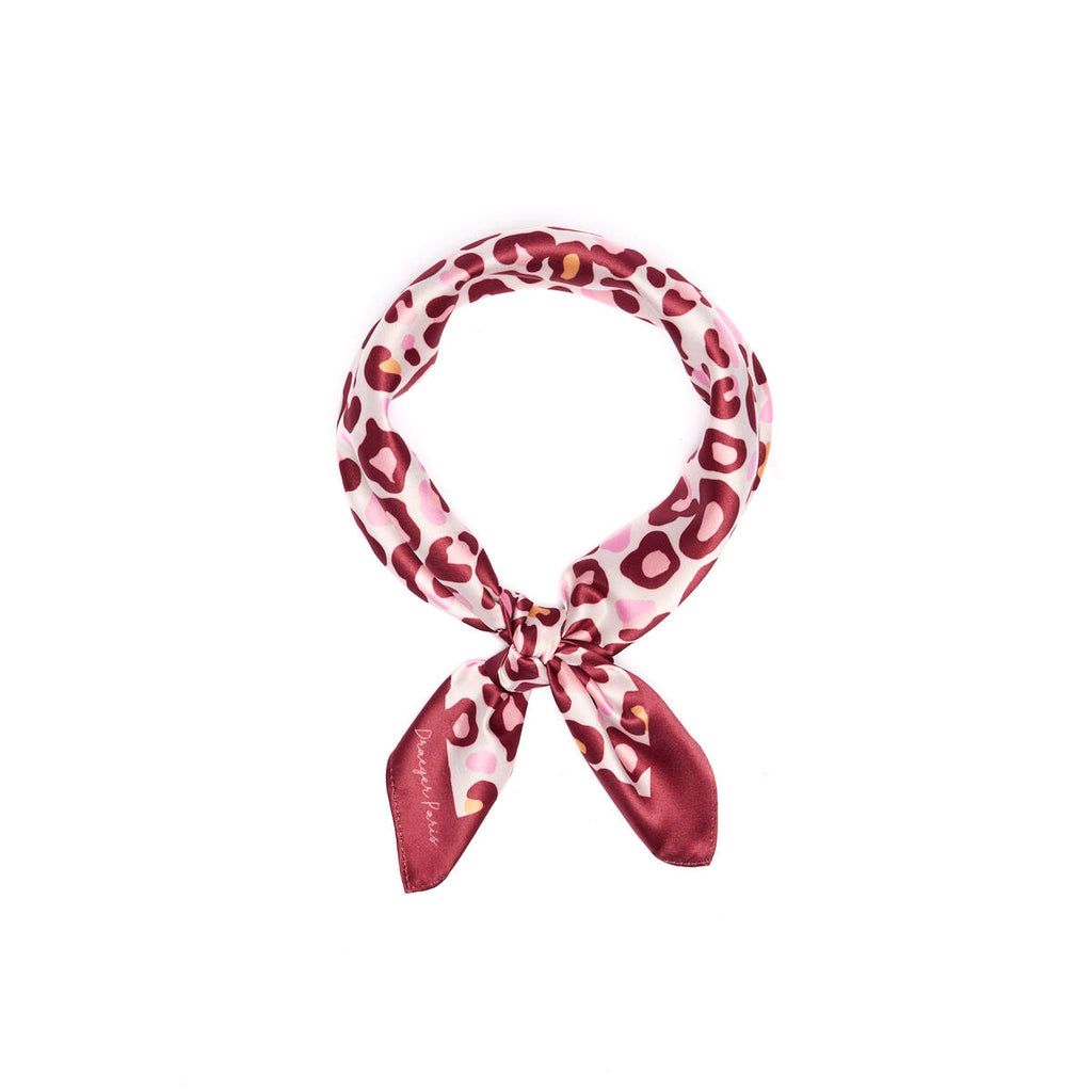 Cuadrado Chic Leopardo rojo 2