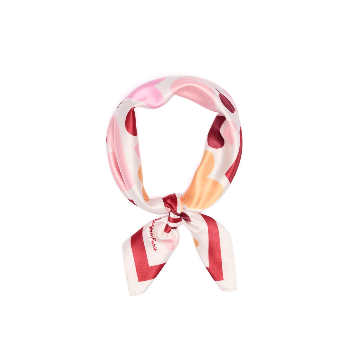 Cuadrado Chic Corazones rojo 2