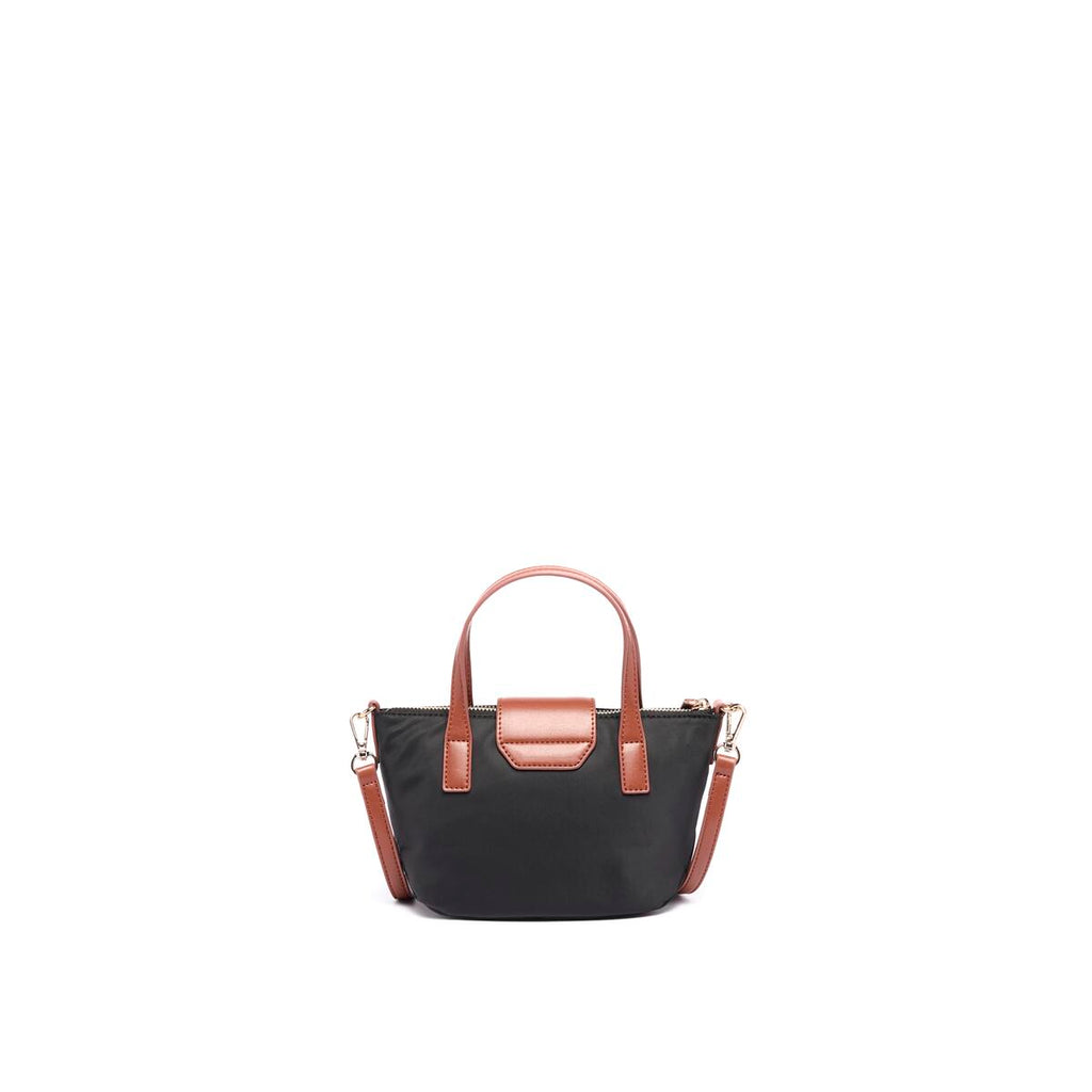 Bolso shopper mini de lona Negro 3