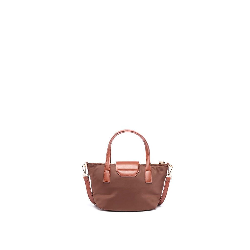 Bolso shopper mini de lona Chocolate 3