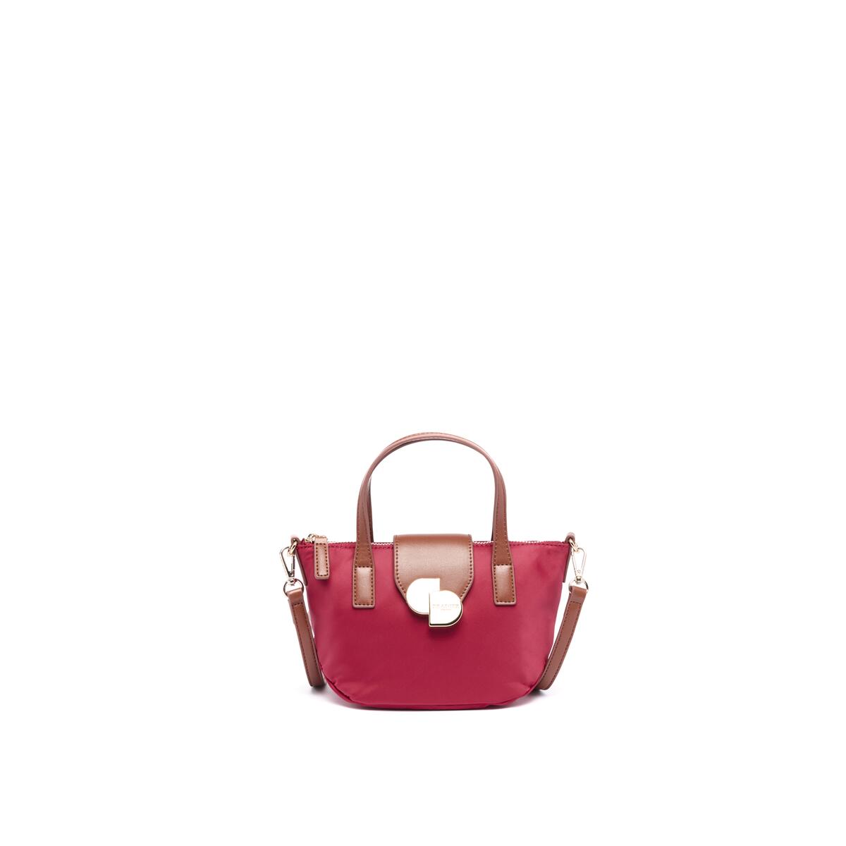 Bolso shopper mini de lona Cereza 1