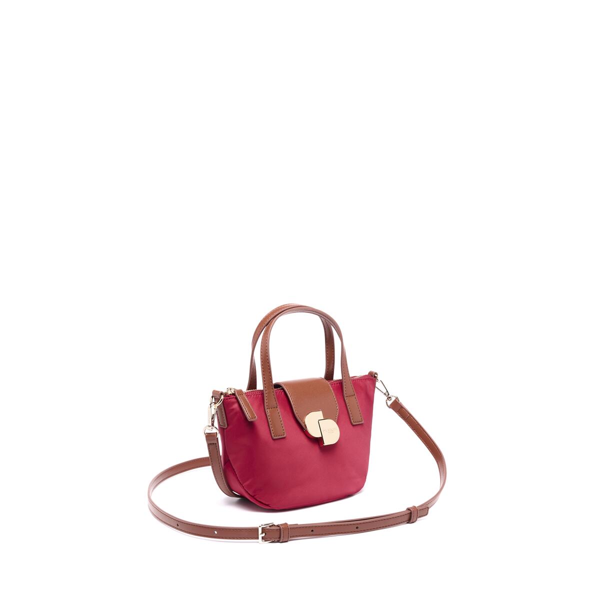 Bolso shopper mini de lona Cereza 2