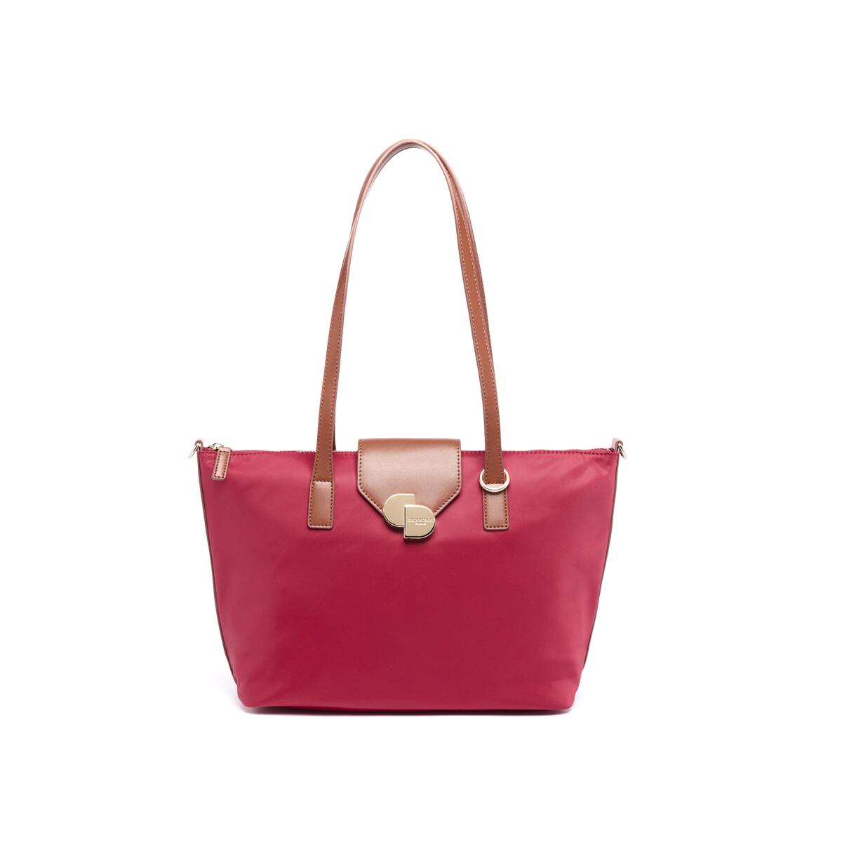 Bolso shopper mediano de lona Cereza 1