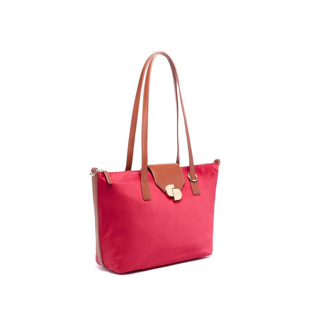 Bolso shopper mediano de lona Cereza 2