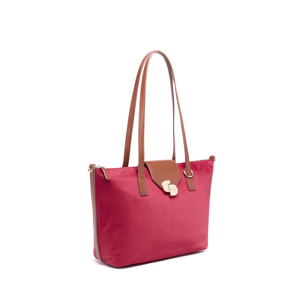 Bolso shopper mediano de lona Cereza 2