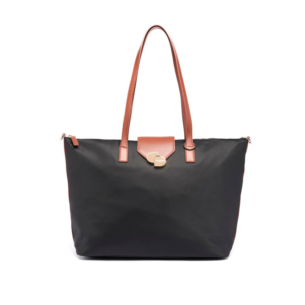 Bolso Shopper de lona Negro 1