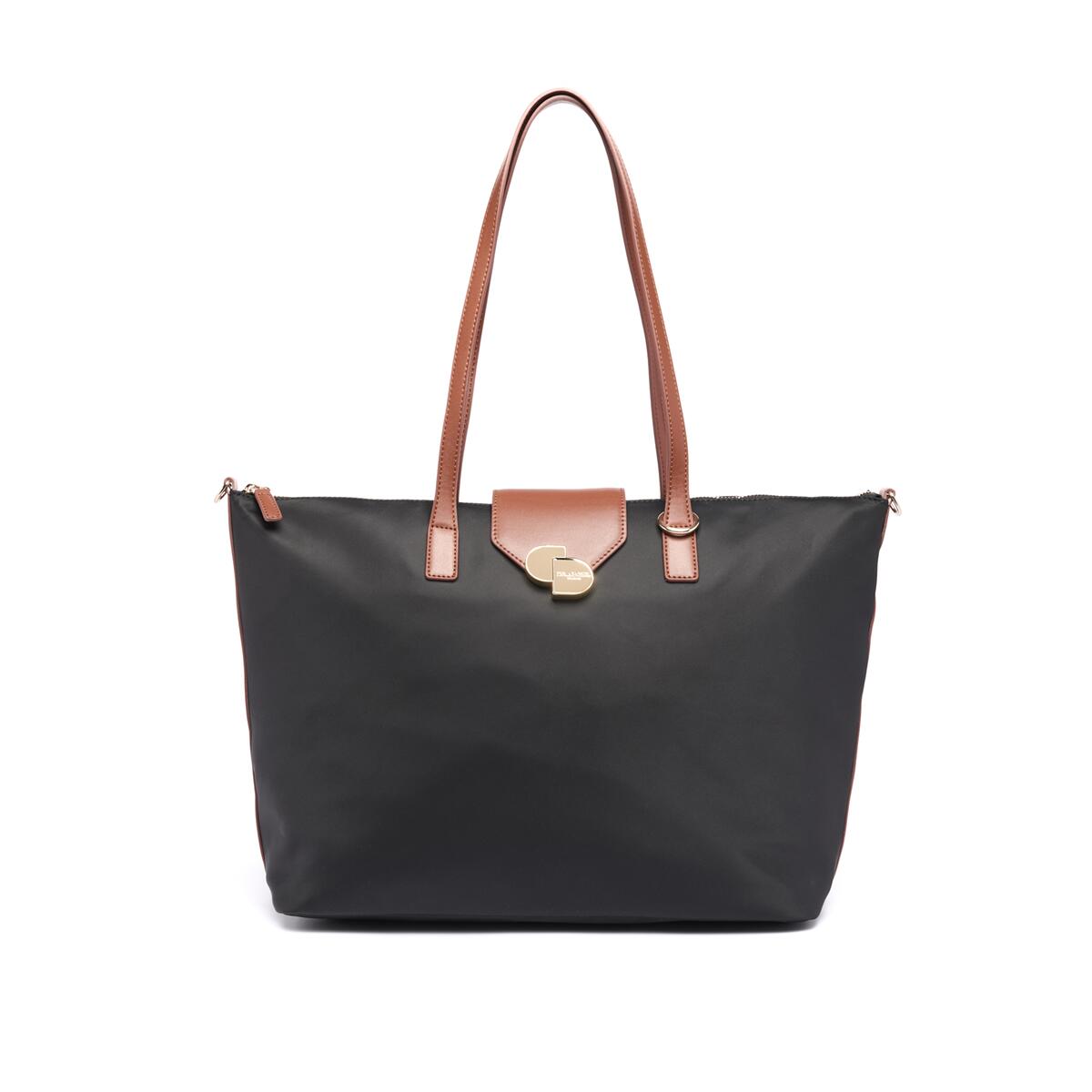 Bolso Shopper de lona Negro 1