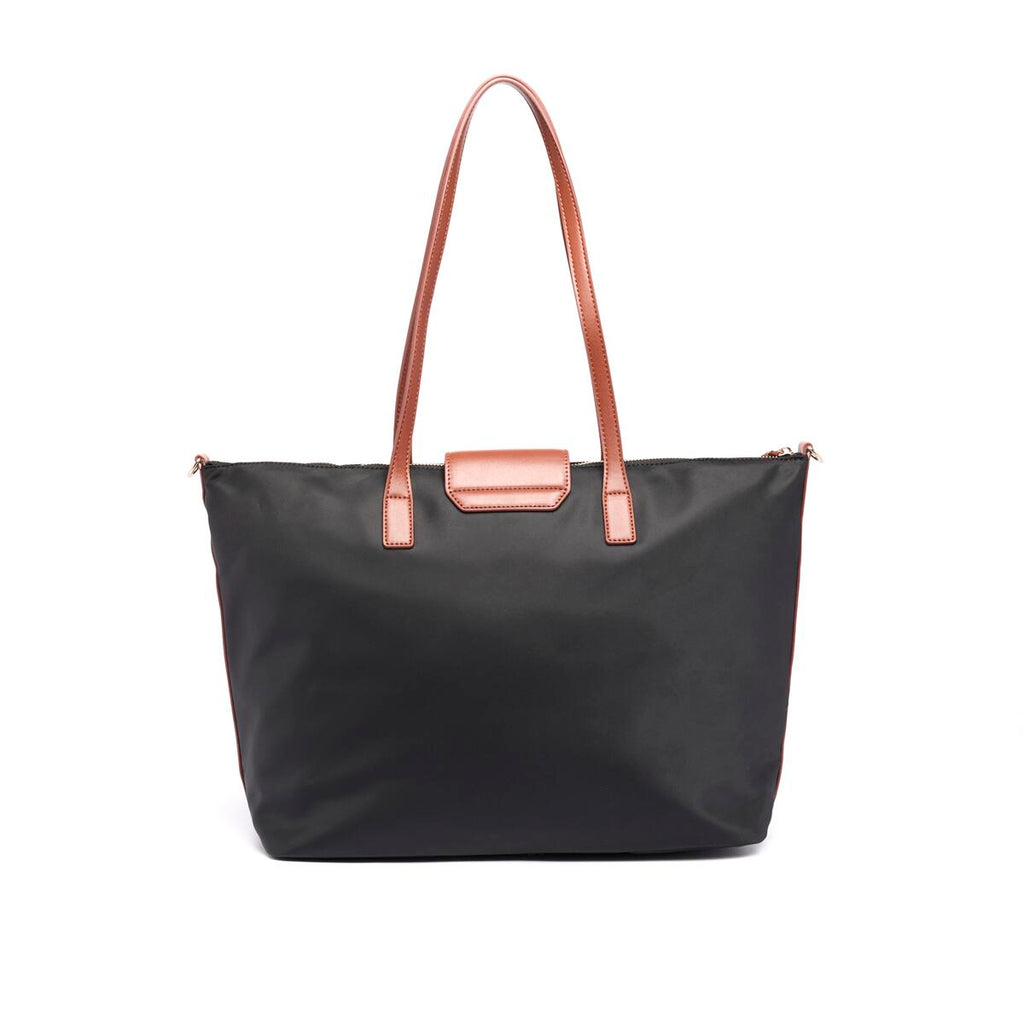 Bolso Shopper de lona Negro 3