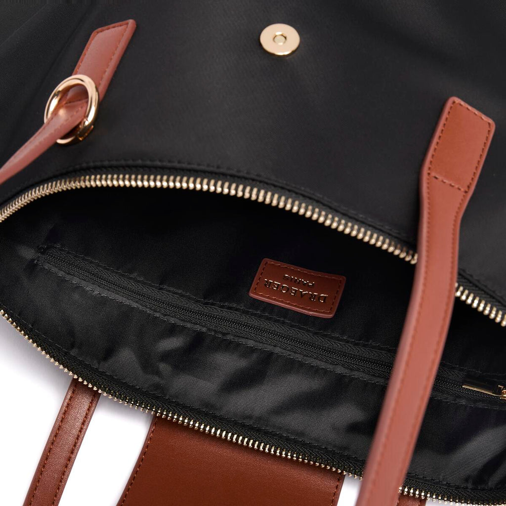 Bolso Shopper de lona Negro 4