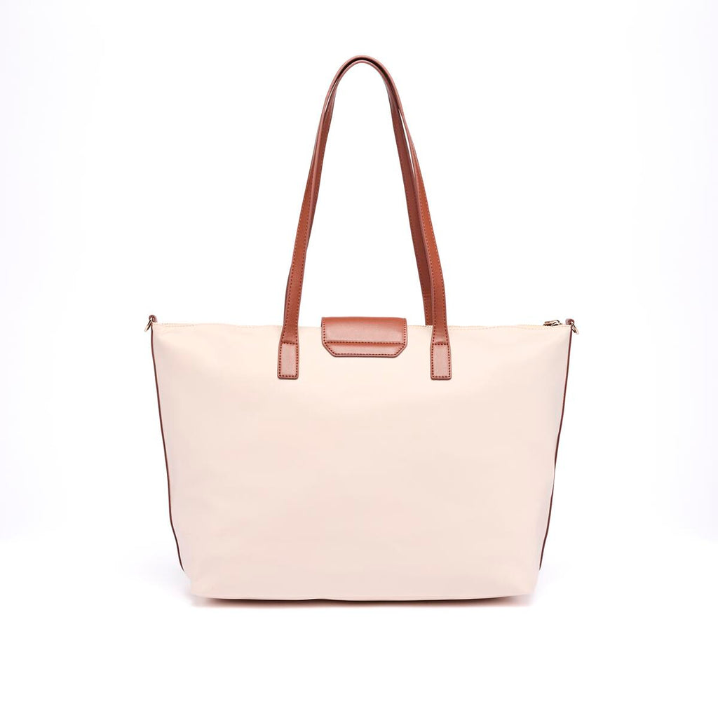 Bolso Shopper de lona Marfil 3