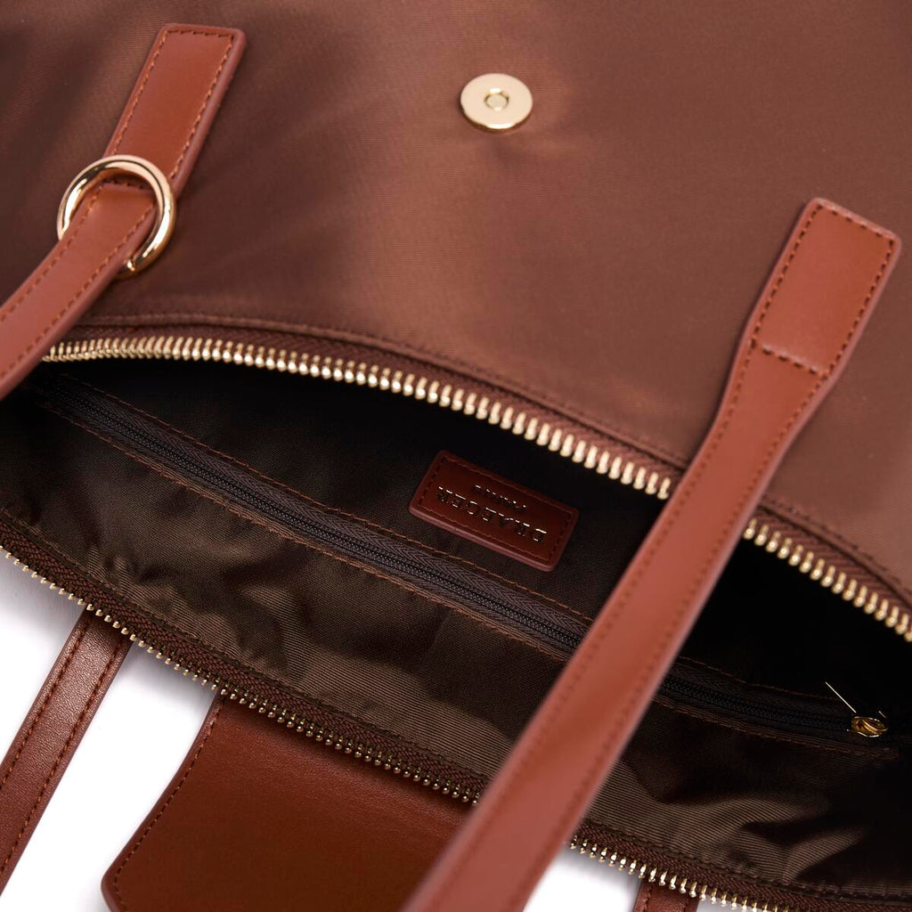 Bolso Shopper de lona Chocolate 4