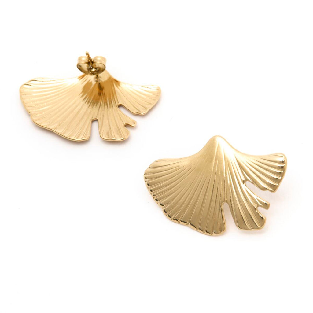 Pendientes Dorados Flores 2