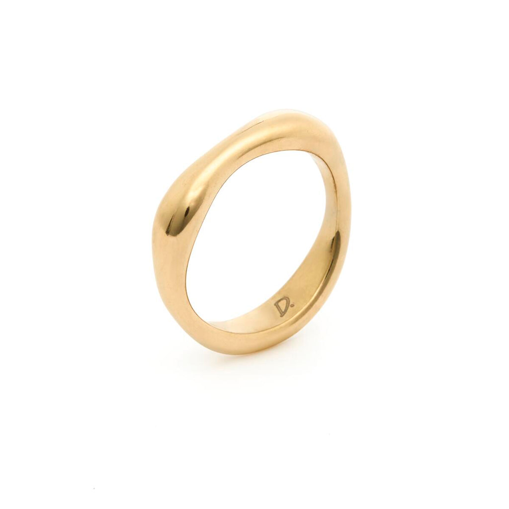 Anillo Dorado Asimétrico 2